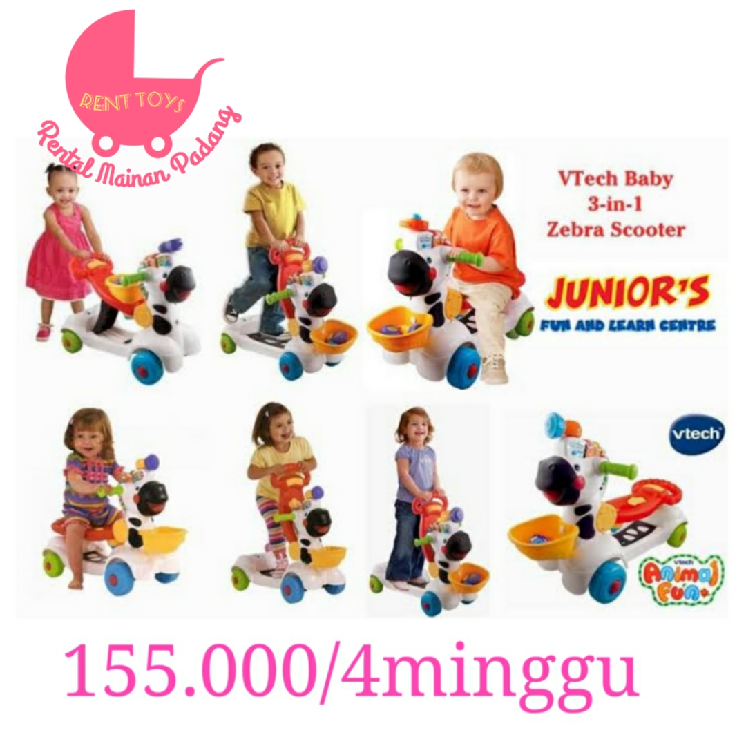 VTECH 3IN1 ZEBRA SCOOTER